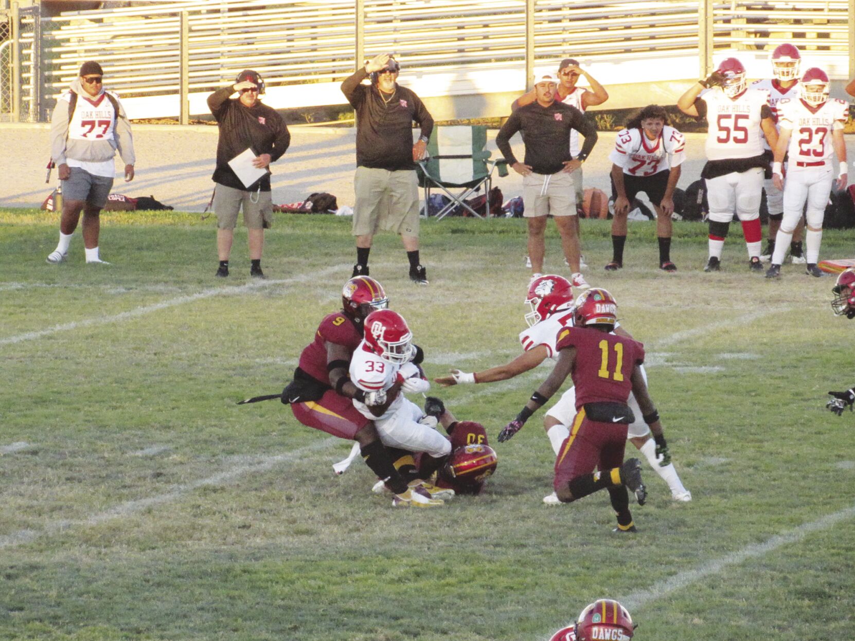 Highland junior linebacker Adonte Medley